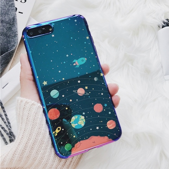Accessories - NEW iPhone X/XS/7/8/Plus Glossy Planet case